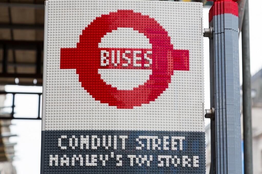 Lego Bus Stop in London