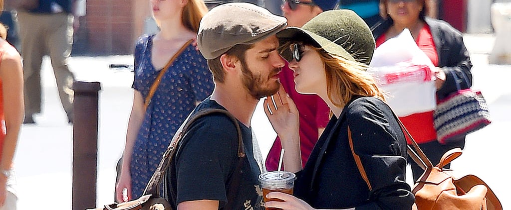 Emma Stone and Andrew Garfield Kissing in NYC