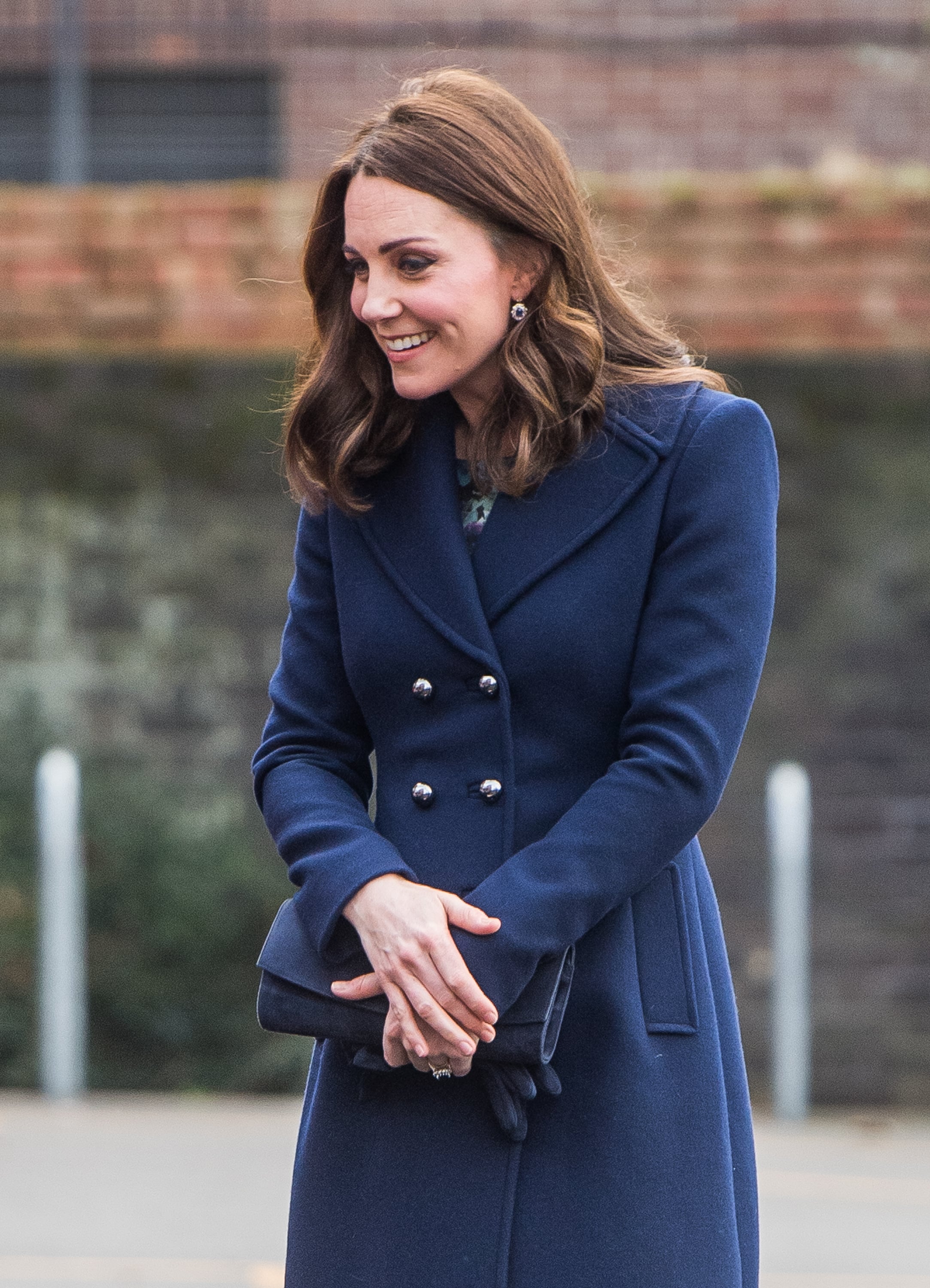 Kate Middleton s Blue Hobbs Coat POPSUGAR Fashion