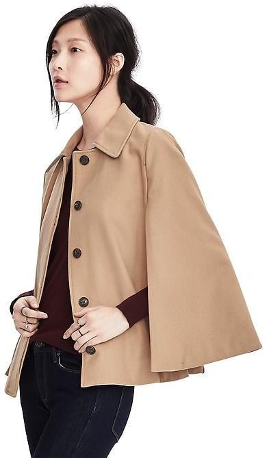 Banana Republic Melton Wool Cape ($268)