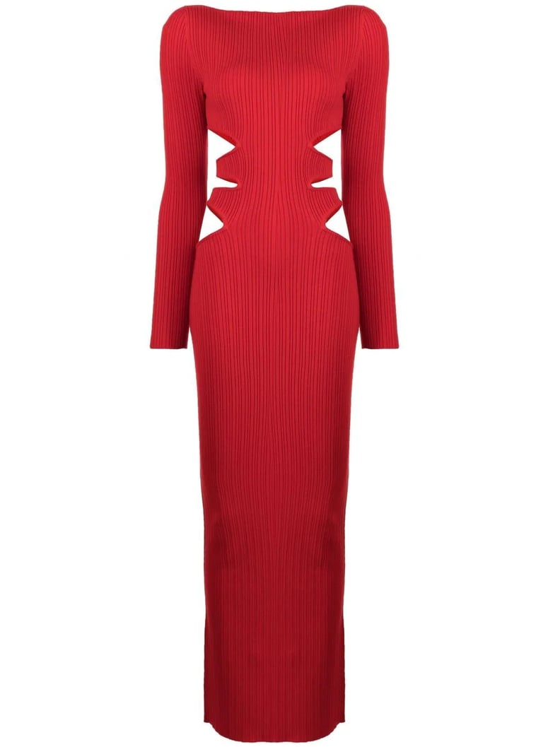 Victor Glemaud Cut Out Long Sleeve Gown