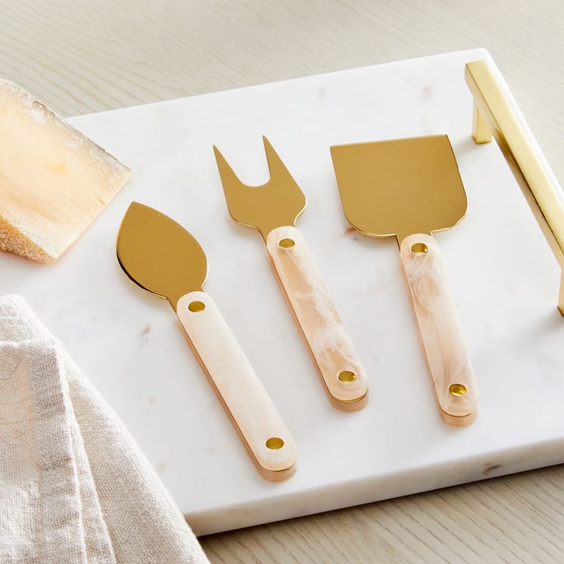 West Elm Quartz Cheese Knives