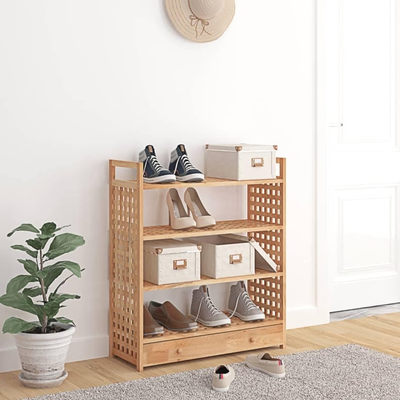 A Shoe Rack With Drawer