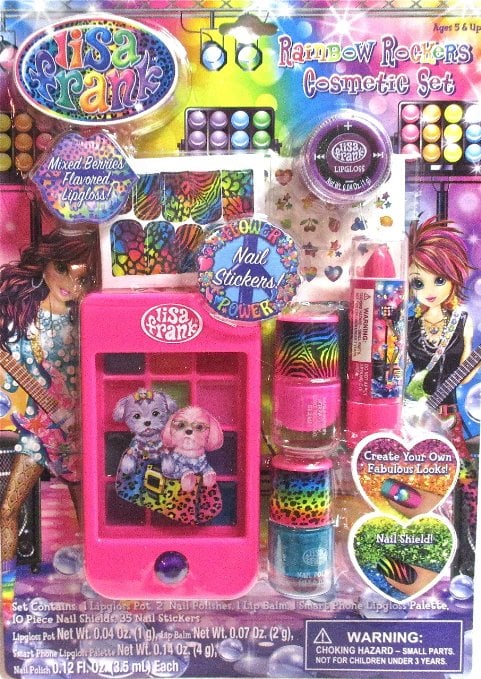 Lisa Frank Rainbow Rockers Cosmetic Set ($11)