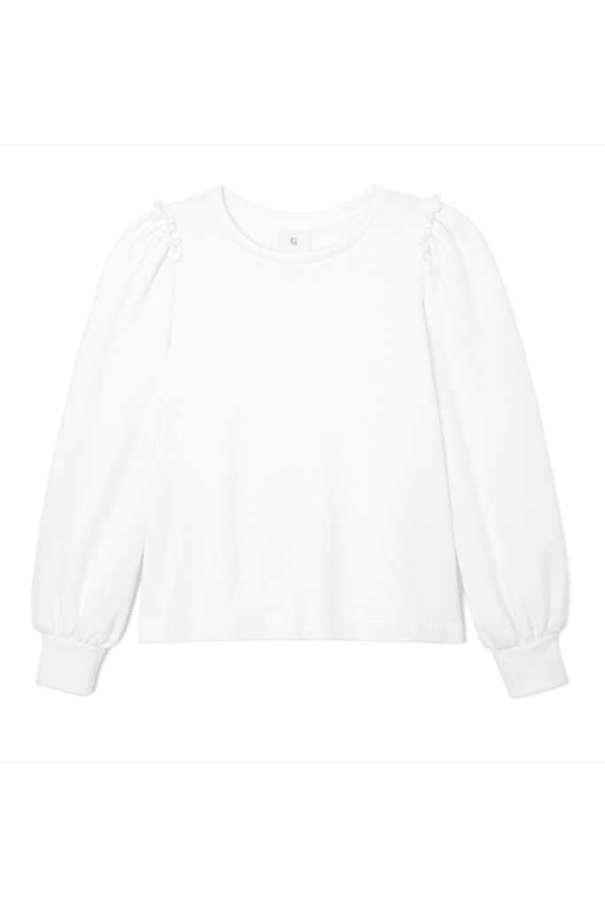 Goop G. Label Puff-Sleeve Sweatshirt