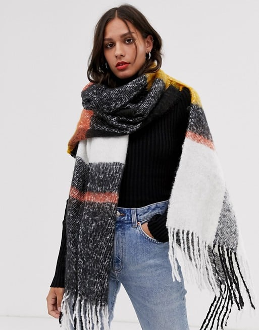 ASOS DESIGN Oversized Check Scarf