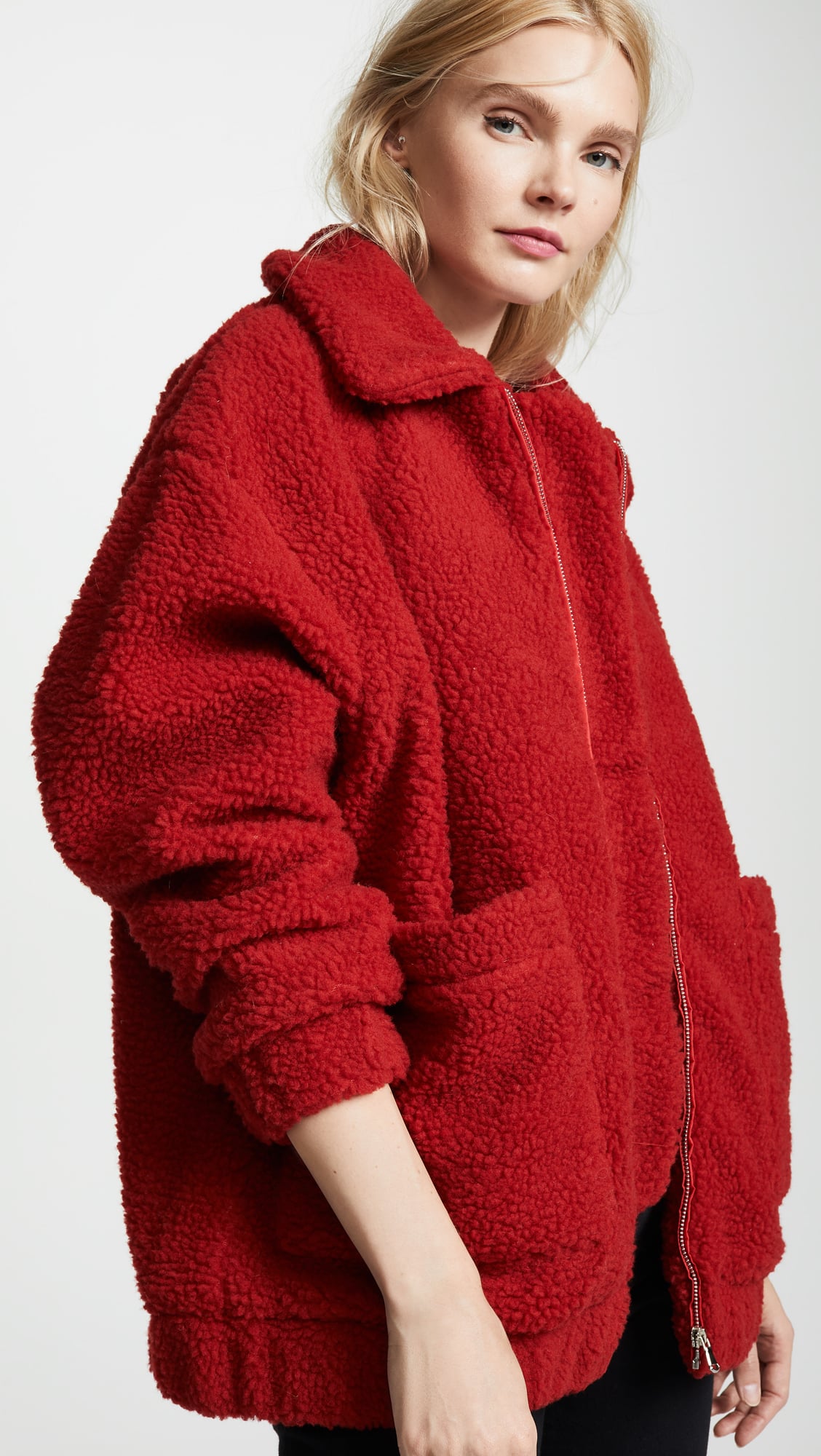 I am gia pixie coat red shop