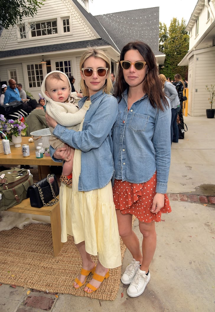 Emma Roberts Wearing Nine West Yellow Sandals