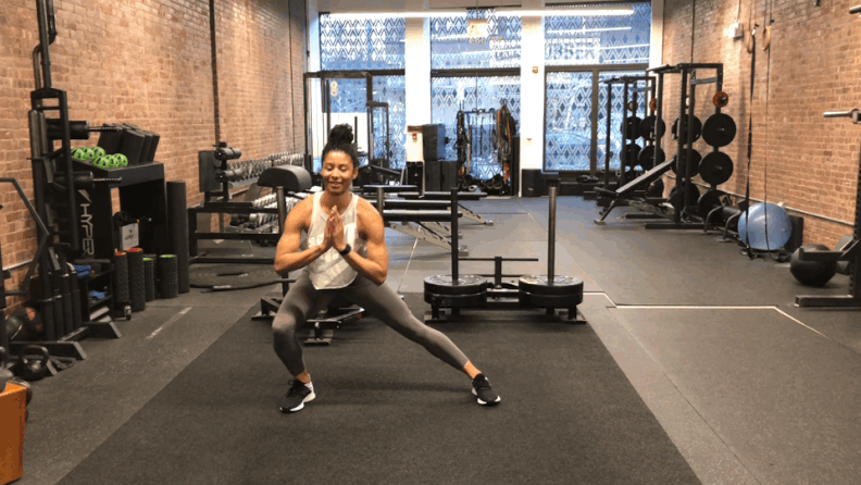 Lateral Lunge With Knee Drive