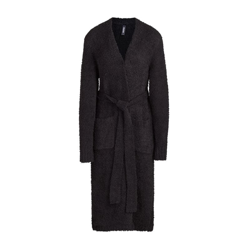 Kim Kardashian Skims Cozy Collection Knit Robe — Onyx