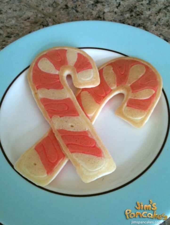 Candy Cane Pancakes