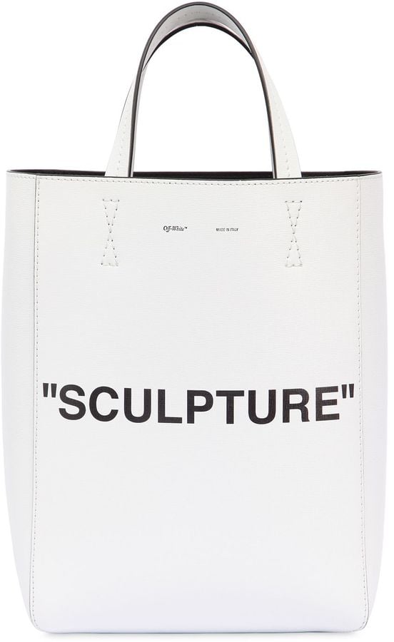 Off-White Off White "Sculpture" Printed Leather Tote Bag