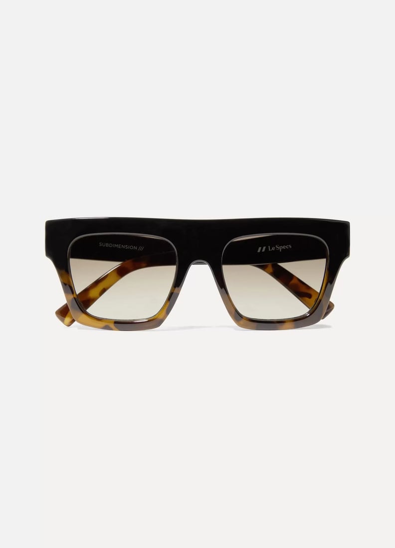 Le Specs Subdimension D-Frame Tortoiseshell Acetate Sunglasses