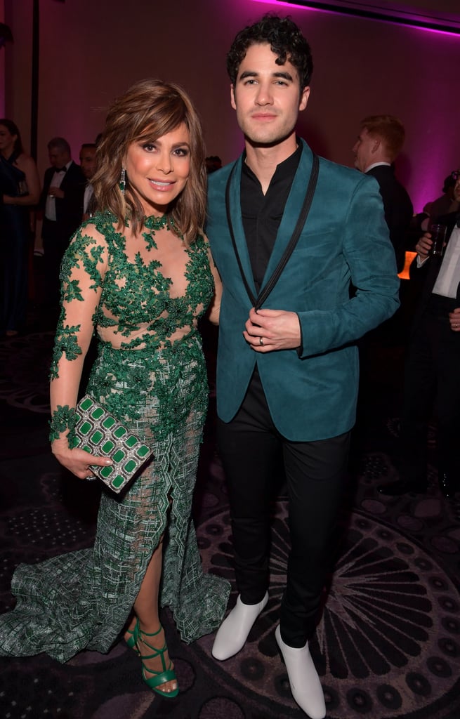 Paula Abdul and Darren Criss at Clive Davis's 2020 Pre-Grammy Gala in LA