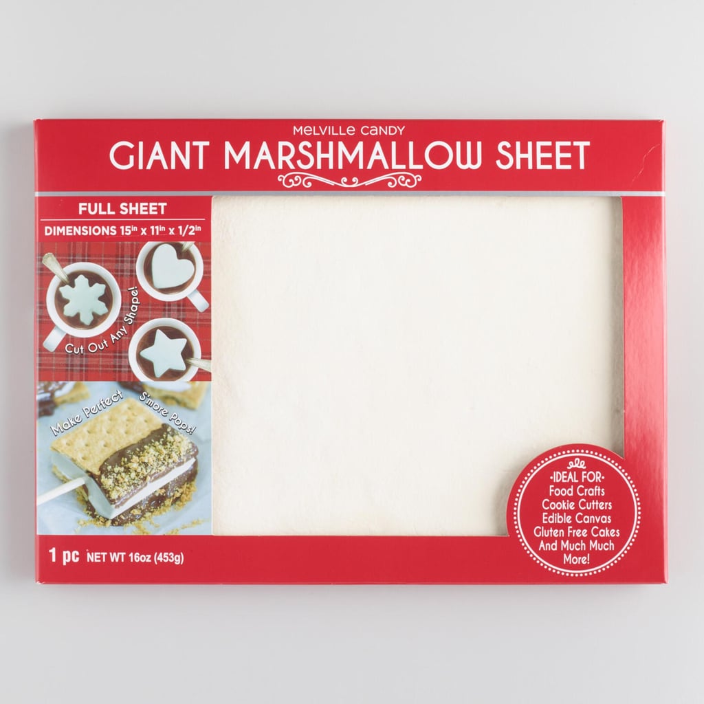The Melville Candy Giant Marshmallow Sheet ($13) is great not only for holiday drink toppers but also for summertime s'mores.