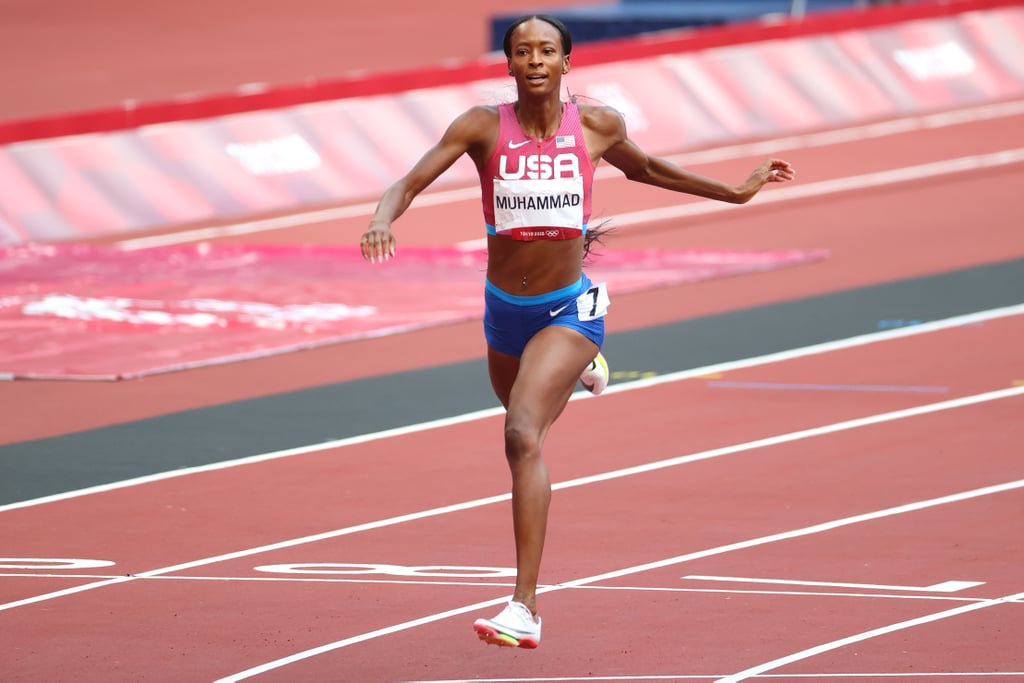 Dalilah Muhammad Running the Women's 400m Hurdles at the 2021 Olympics