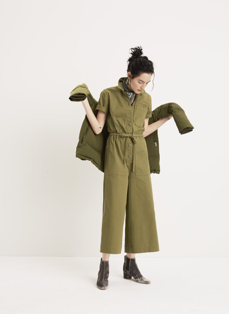monochromatic olive green outfits