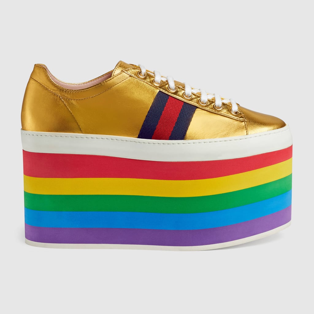 Gucci Peggy Leather Platform Sneaker | The Best Rainbow Sneakers ...