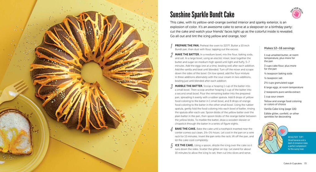 Barbie Bakes Sunshine Sparkle Bundt Cake Recipe