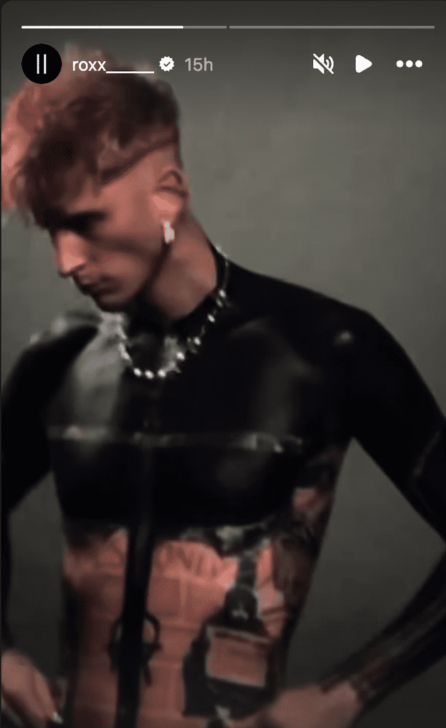 Machine Gun Kelly's Blackout Torso Tattoo