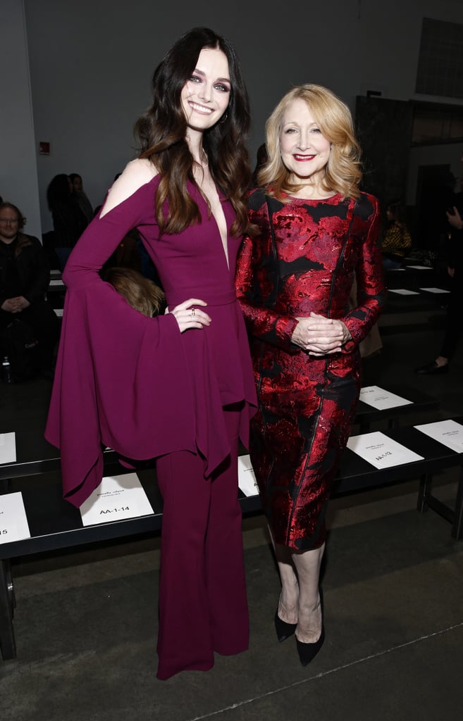 Lydia Hearst and Patricia Clarkson at Pamella Roland Fall 2019