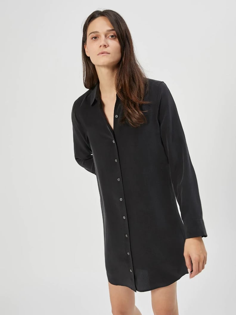 Equipment True Black Essential Silk Dress