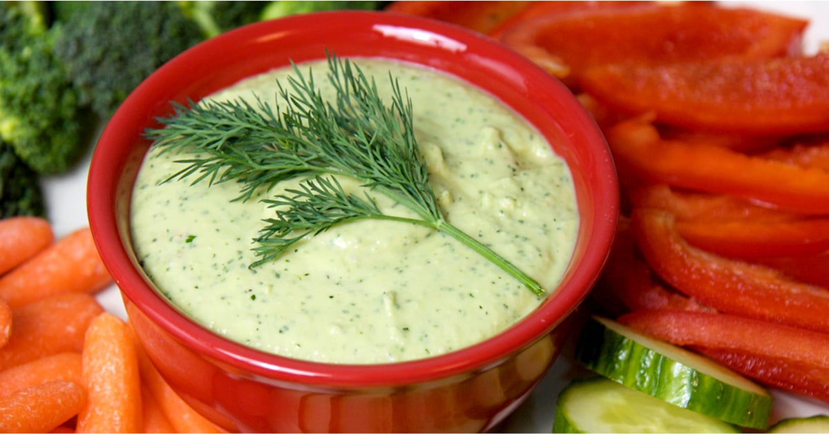 Recipe For Creamy White Bean Veggie Dip POPSUGAR Fitness