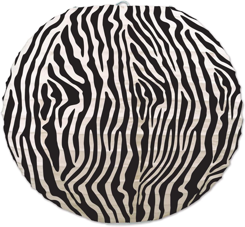 Beistle Zebra Print Paper Lanterns, Set of 3