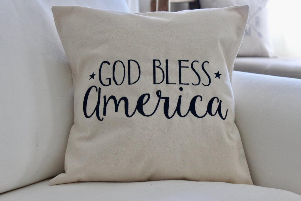 God Bless America Pillow Cover