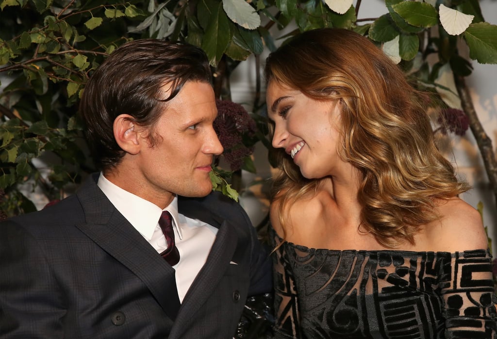Matt Smith and Lily James at the My Burberry Black Launch