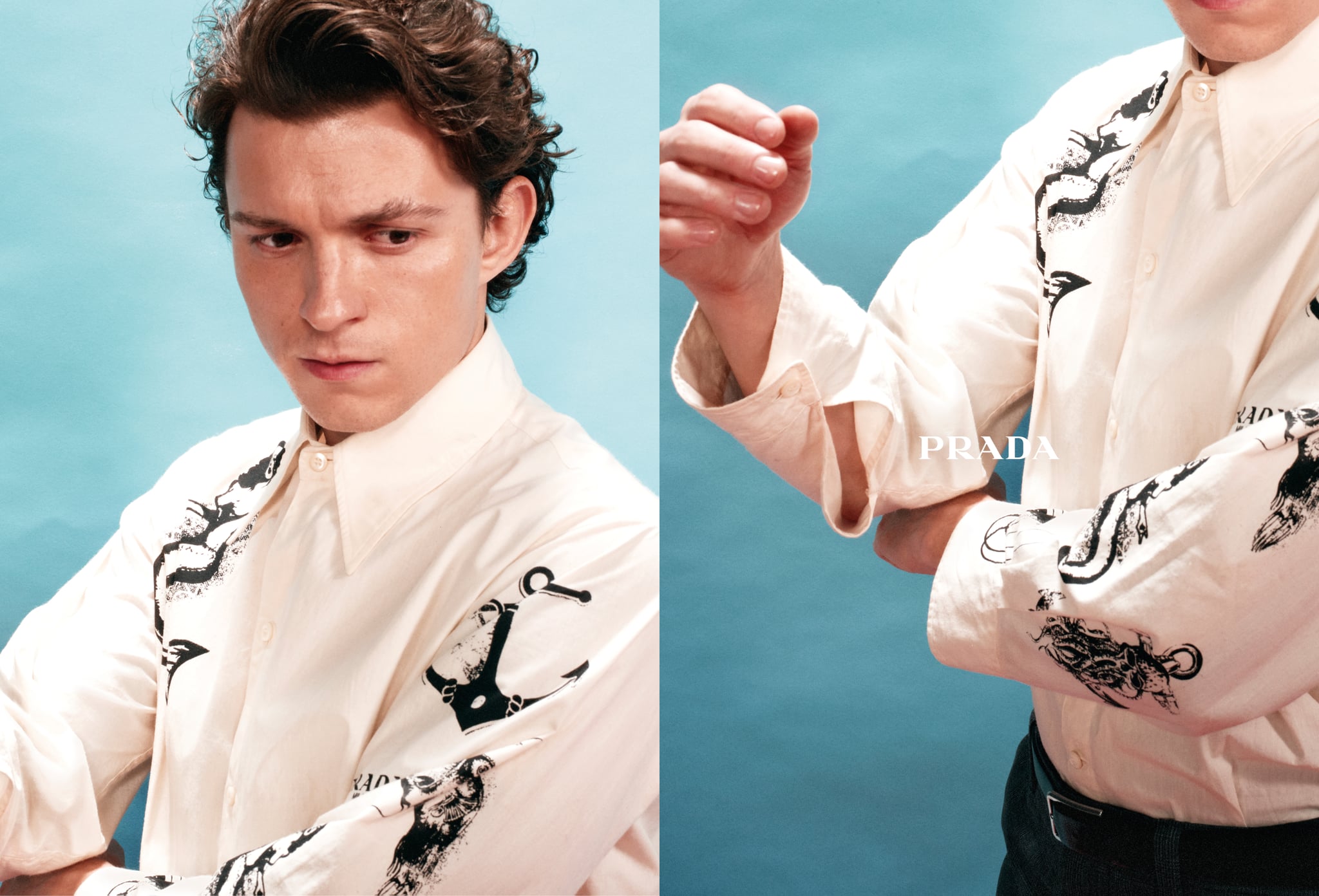 Tom Holland Models For Prada's Spring/Summer 2022 Campaign | POPSUGAR  Fashion