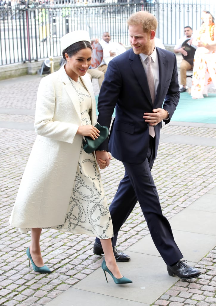 Meghan Markle Green Heels at Commonwealth Service