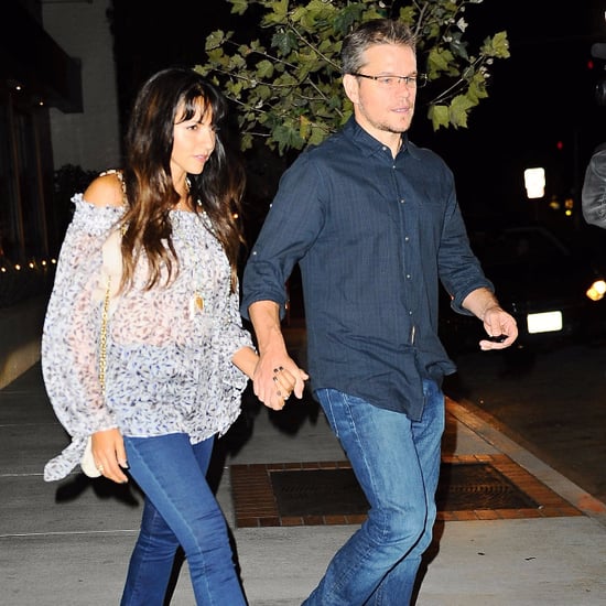 Matt Damon Holds Hands With Wife During Date Night