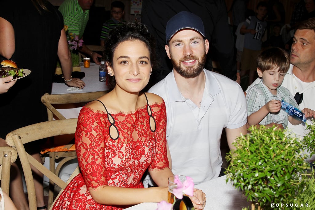 Chris Evans and Jenny Slate at Secret Life of Pets Premiere