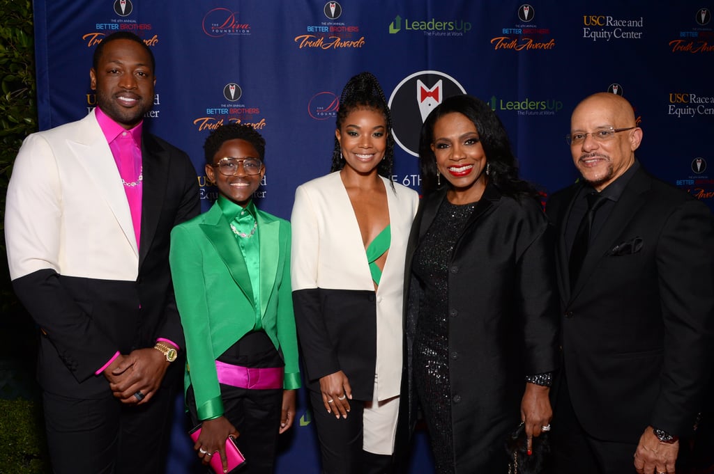 Gabrielle Union, Dwyane Wade, Zaya Wade Truth Awards Outfits