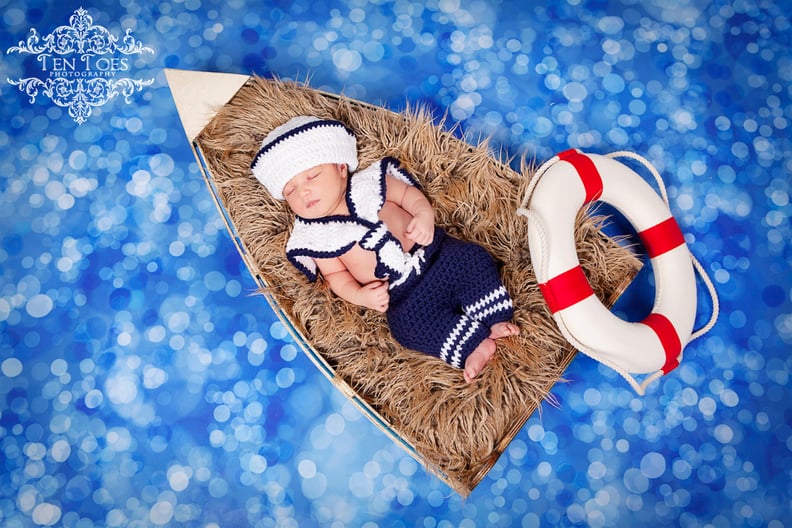 Crochet Newborn Nautical Sailor