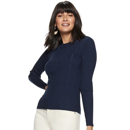 Nine West Ribbed Sweater | Ciara Is the Face of Nine West's New Kohl's ...