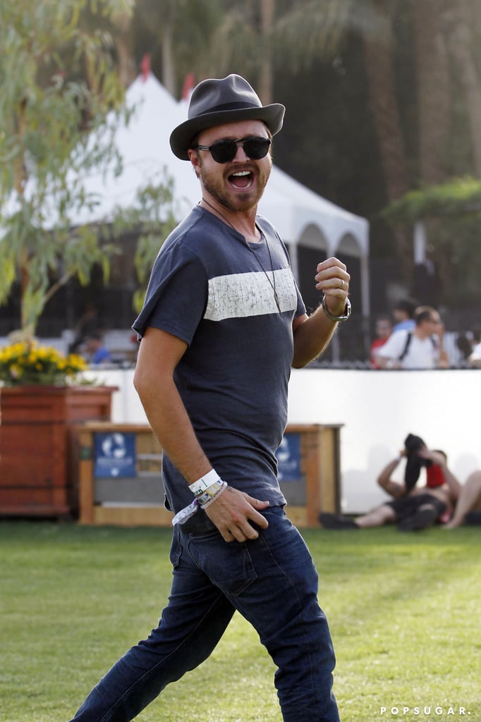 Aaron Paul ran around and had a blast.