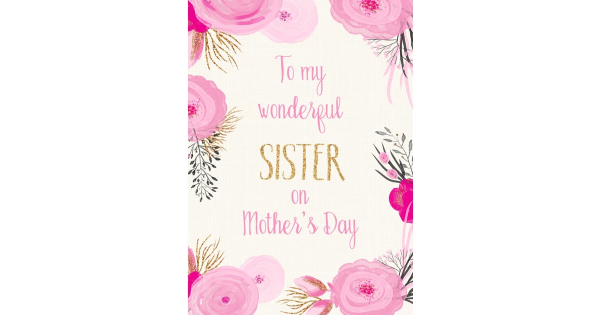 Mother’s Day Card For Sister Happy Mother's Day Cards For Your Sister