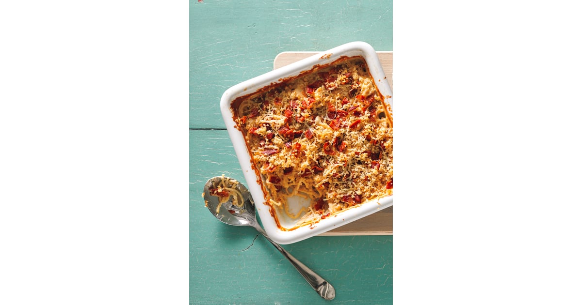 Cheesy Chicken and Bacon No-Boil Pasta Bake | Cheap Pasta Recipes