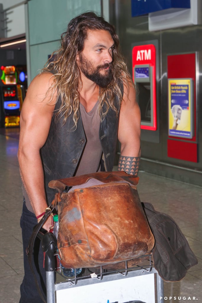 Jason Momoa at LAX Airport June 2017