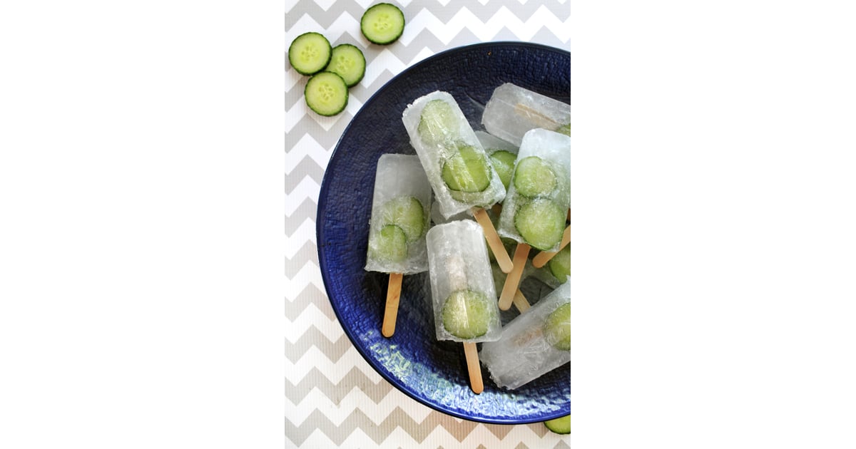 Cucumber Gin and Tonic Popsicles Boozy Popsicle Recipes POPSUGAR