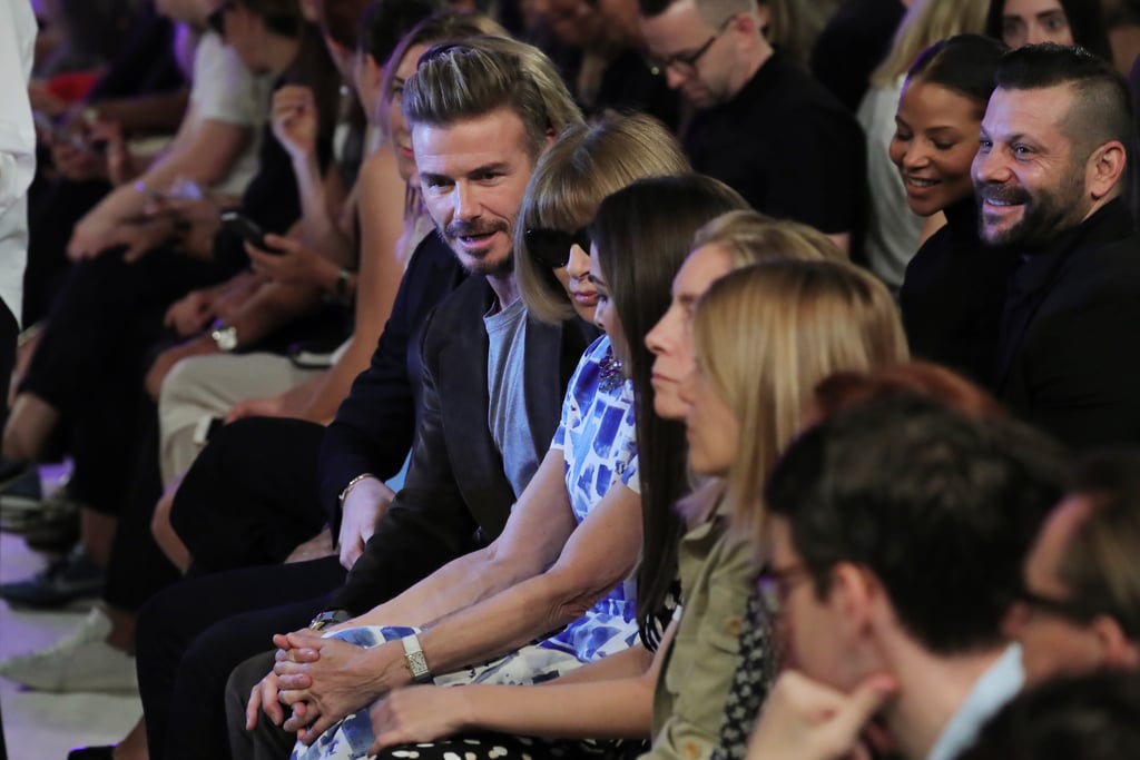 David and Brooklyn Beckham at Victoria's Fashion Show 2016