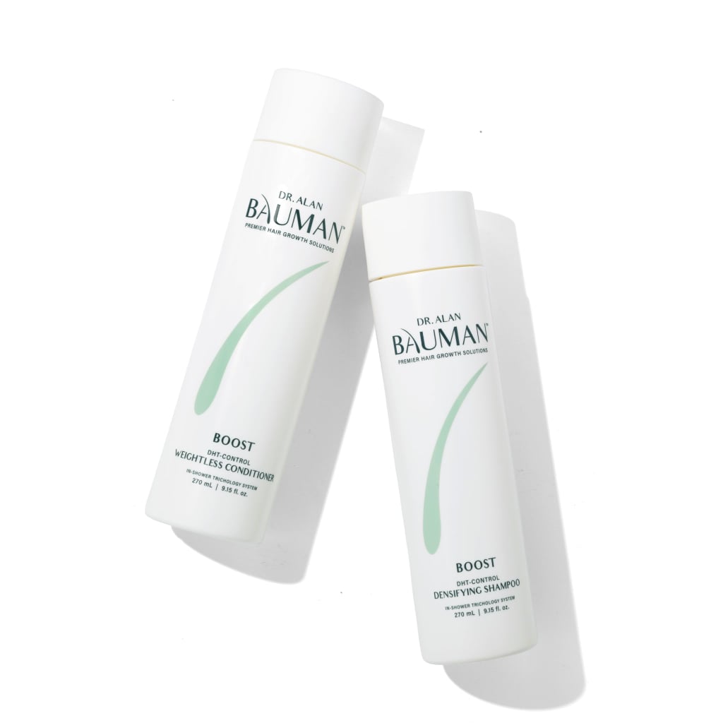 Dr. Alan Bauman Boost DHT-Control Shampoo and Weightless Conditioner System