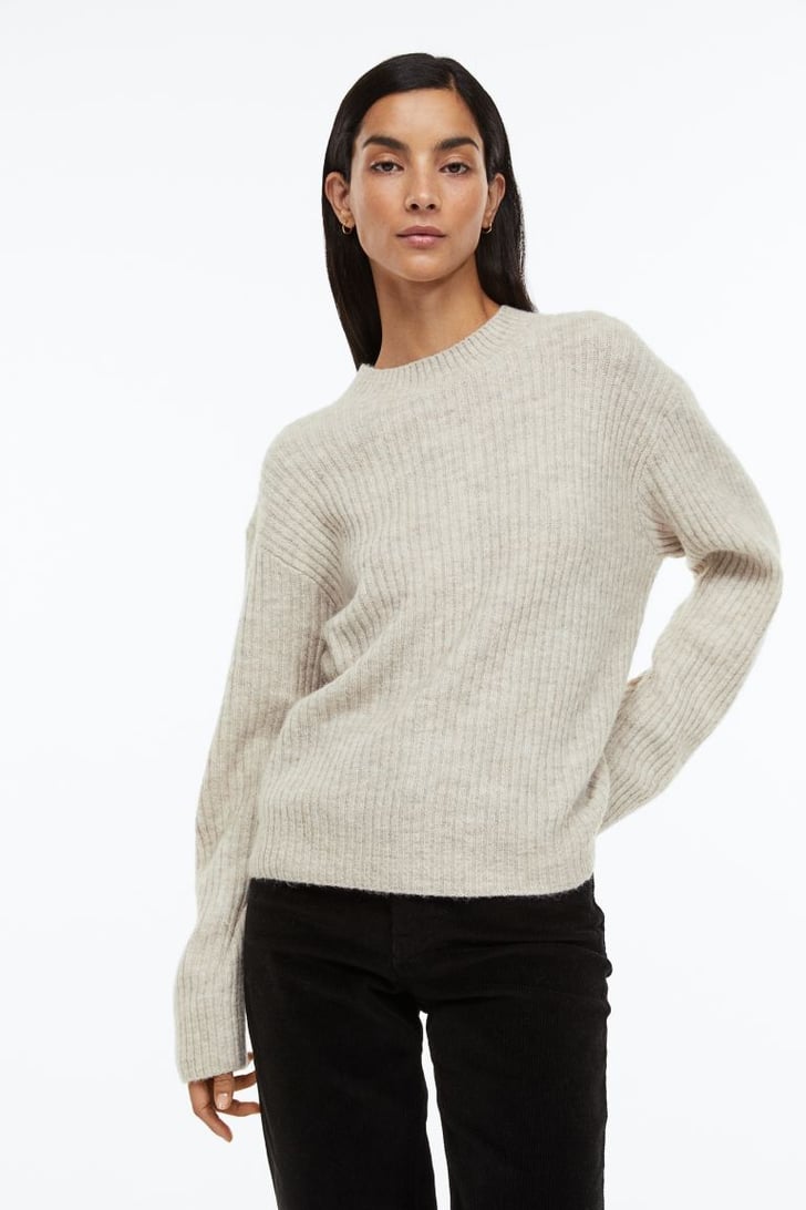 H&M RibKnit Sweater Best H&M Sweaters For Women 2022 POPSUGAR