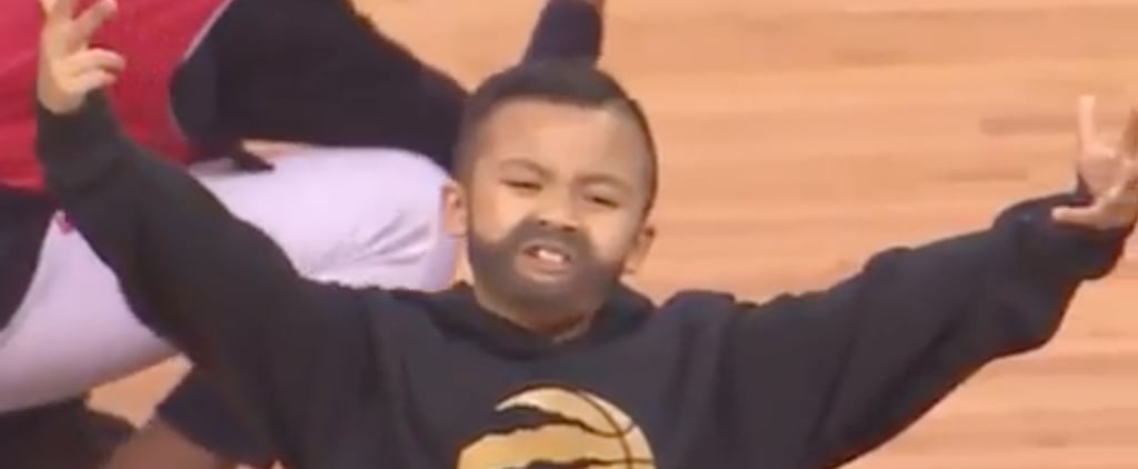 Miniature Drake Performs at Raptors Game Video