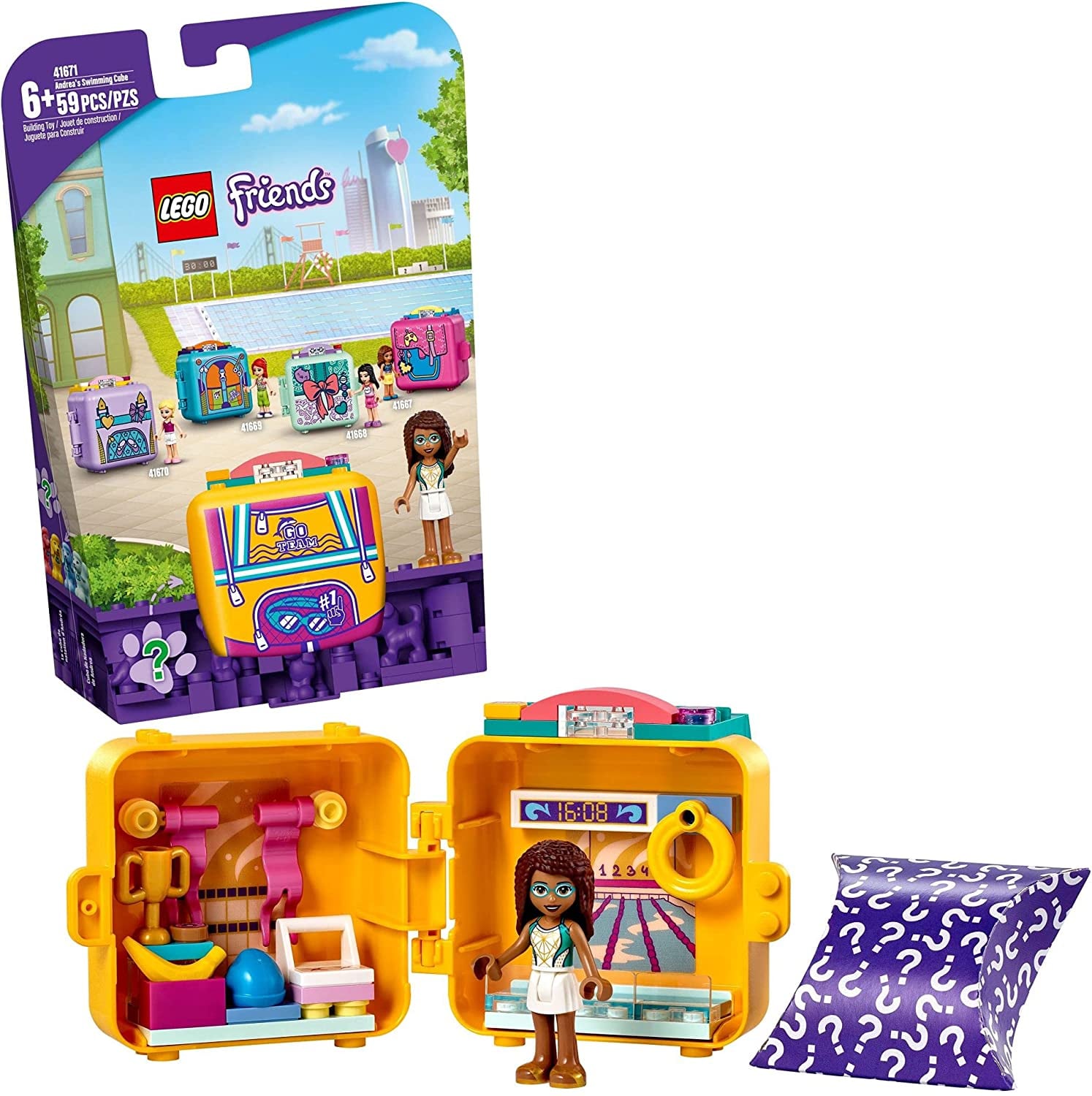 599 Pieces Lego Friends Set for Girls ages 6 and Up House and Summer pool 