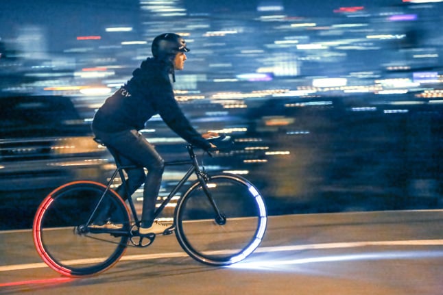 bike with light up wheels