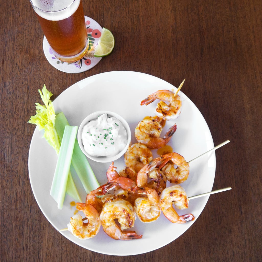 Buffalo Shrimp Skewers