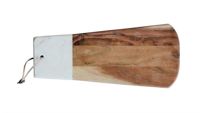 Effortless Composition Marble & Wood Cutting Board